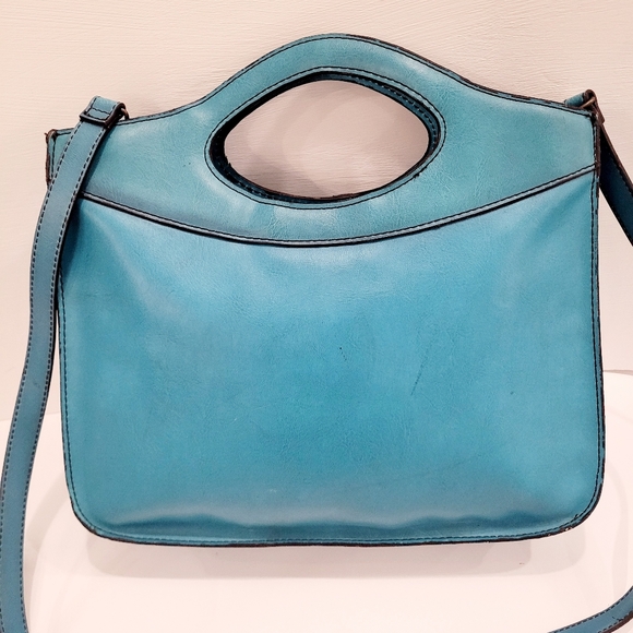 Matt & Nat Vintage 90's Y2K Turquoise Shoulder Bag - Picture 2 of 10